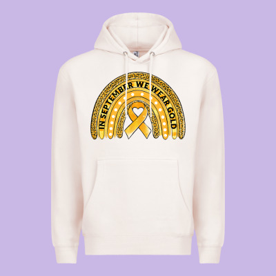 Childhood Cancer Awareness Rainbow Premium Hoodie Designed By Jasminsmagicworld