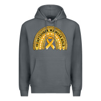 Rock Childhood cancer awareness rainbow Premium Hoodie - Jasminsmagicworld