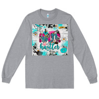 Heather Grey hair hustler Long Sleeve Tee - RanaPortraitStore