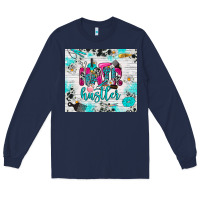 Navy hair hustler Long Sleeve Tee - RanaPortraitStore