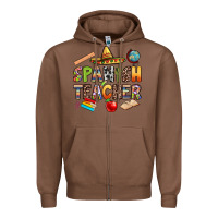Chestnut spanish teacher Zipper Hoodie - texasbilliewilder