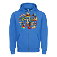 True Royal spanish teacher Zipper Hoodie - texasbilliewilder