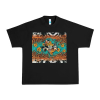 Black bull skull texas map sunflower leopard cowhide Urban Heavy Tee - Artiststas