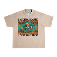 French Oak bull skull texas map sunflower leopard cowhide Urban Heavy Tee - Artiststas