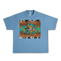 Pebble Blue bull skull texas map sunflower leopard cowhide Urban Heavy Tee - Artiststas