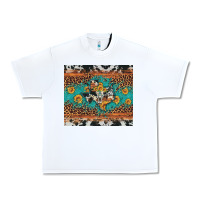 White bull skull texas map sunflower leopard cowhide Urban Heavy Tee - Artiststas