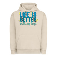 Pigment French Oak life is better with my boys Urban Hoodie - MaliasSmallBusiness