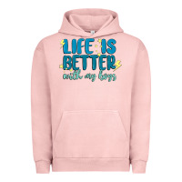 Pigment Salmon life is better with my boys Urban Hoodie - MaliasSmallBusiness