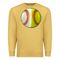 Antique Gold half baseball softball Premium Sweatshirt - JahusDesignShop