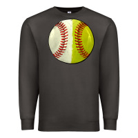 Smoke half baseball softball Premium Sweatshirt - JahusDesignShop