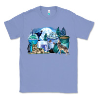 Colony Blue wolf coffee cups Classic Tee - Zillion Design Studio