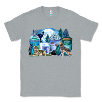 Heather Grey wolf coffee cups Classic Tee - Zillion Design Studio