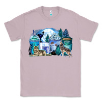 Lilac wolf coffee cups Classic Tee - Zillion Design Studio
