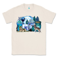 Natural wolf coffee cups Classic Tee - Zillion Design Studio