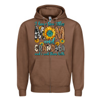 Chestnut i have two titles mom and grandma and i rock them Zipper Hoodie - Zillion Design Studio