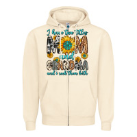 Sandshell i have two titles mom and grandma and i rock them Zipper Hoodie - Zillion Design Studio