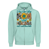 Seafoam i have two titles mom and grandma and i rock them Zipper Hoodie - Zillion Design Studio