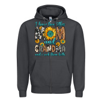 Smoke i have two titles mom and grandma and i rock them Zipper Hoodie - Zillion Design Studio