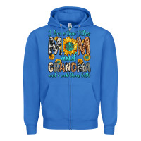 True Royal i have two titles mom and grandma and i rock them Zipper Hoodie - Zillion Design Studio