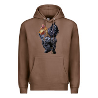 Chestnut Brahma Rooster Premium Hoodie - LillyAllenDesigns