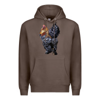 Coffee Brahma Rooster Premium Hoodie - LillyAllenDesigns