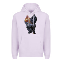 Lilac Brahma Rooster Premium Hoodie - LillyAllenDesigns