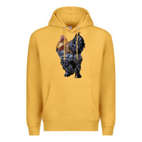 Mustard Brahma Rooster Premium Hoodie - LillyAllenDesigns