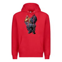 Red Brahma Rooster Premium Hoodie - LillyAllenDesigns