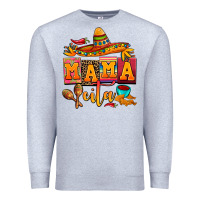 Heather Grey mama cita cinco de mayo Premium Sweatshirt - AdoDesignShop