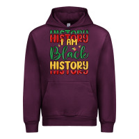 Mauve Wine i am black history Urban Hoodie - MaliasSmallBusiness