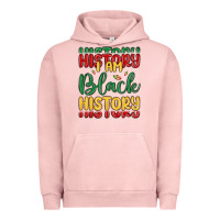 Pigment Salmon i am black history Urban Hoodie - MaliasSmallBusiness