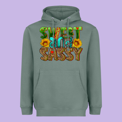 Sweet And Sassy Heavyweight Hoodie Designed By Hra Design Shop