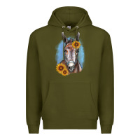 Sunflower Donkey Premium Hoodie | Teevron