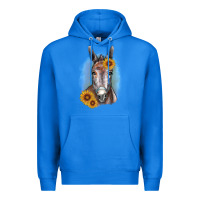 True Royal Sunflower Donkey Premium Hoodie - RanaPortraitStore