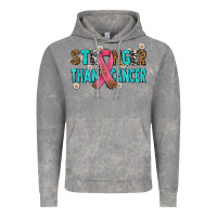 Cloud Rock stronger than cancer with cancer ribbon Vintage Hoodie - AdoDesignShop