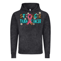 Vintage Black stronger than cancer with cancer ribbon Vintage Hoodie - AdoDesignShop