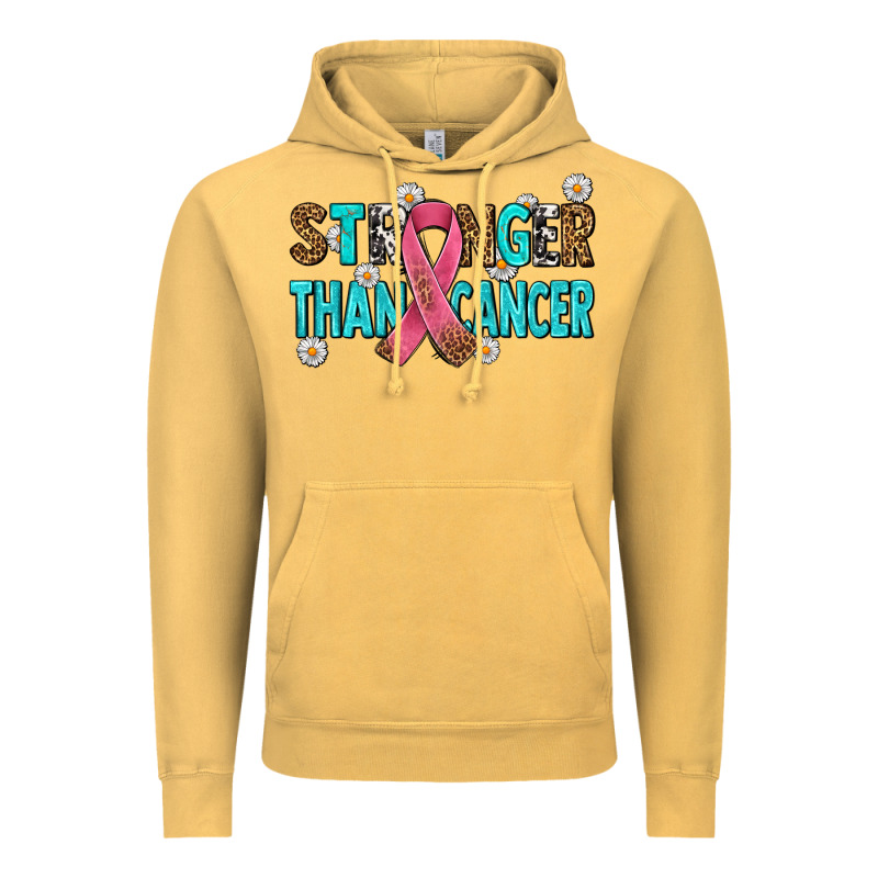 Stronger Than Cancer With Cancer Ribbon Vintage Hoodie by AdoDesignShop | Teevron