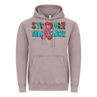 Vintage Zinc stronger than cancer with cancer ribbon Vintage Hoodie - AdoDesignShop