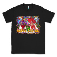 Black Happy Easter Roosters Classic Tee - RanaPortraitStore