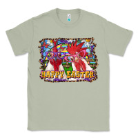 Matcha Happy Easter Roosters Classic Tee - RanaPortraitStore