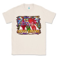 Natural Happy Easter Roosters Classic Tee - RanaPortraitStore