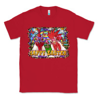 Red Happy Easter Roosters Classic Tee - RanaPortraitStore