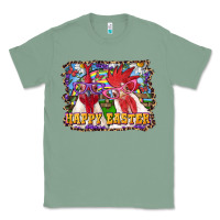 Sage Happy Easter Roosters Classic Tee - RanaPortraitStore