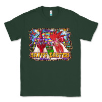 Sports Green Happy Easter Roosters Classic Tee - RanaPortraitStore