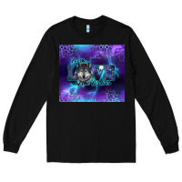 Black for the love of the wolves Long Sleeve Tee - RanaPortraitStore