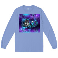 Colony Blue for the love of the wolves Long Sleeve Tee - RanaPortraitStore