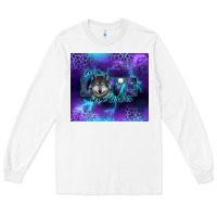 White for the love of the wolves Long Sleeve Tee - RanaPortraitStore