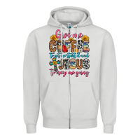 Dove Grey give me coffee to get me started and jesus to keep Zipper Hoodie - Zillion Design Studio