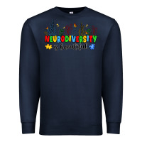 Navy neurodiversity is beautiful Premium Sweatshirt - JahusDesignShop