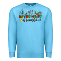 Ocean Blue neurodiversity is beautiful Premium Sweatshirt - JahusDesignShop
